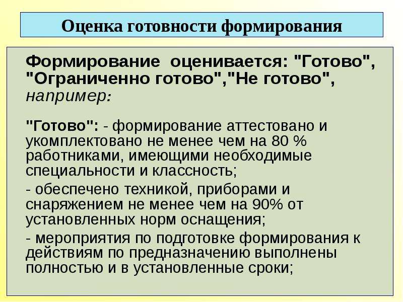 Организация профессиональной подготовки. Формирование или формирования. Готовность формирования оценивается. Ограниченно готов - термин. Ограниченно готов к выполнению.