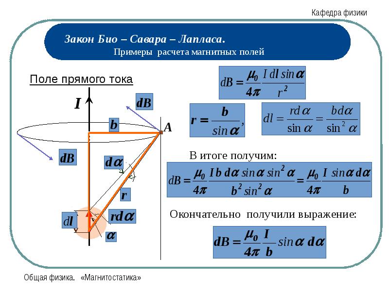 Рассчитайте магнитный