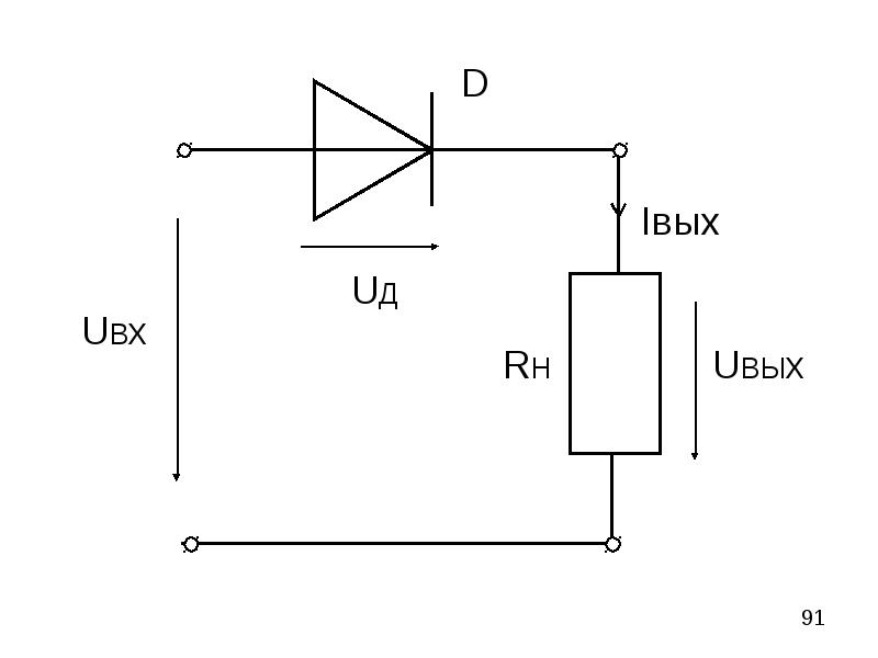 Диод в схеме постоянного тока