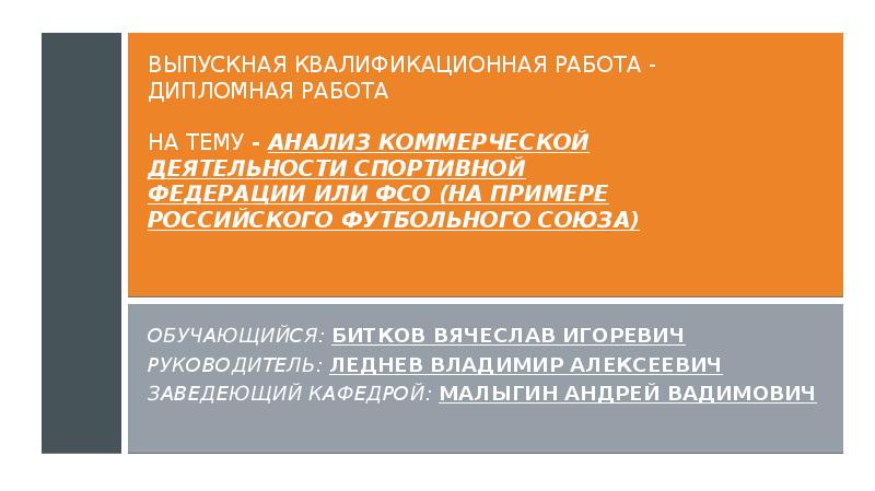 Выпускная квалификационная работа: Анализ коммерческой деятельности