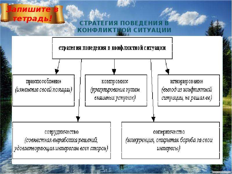 Стратегии поведения людей в конфликтах