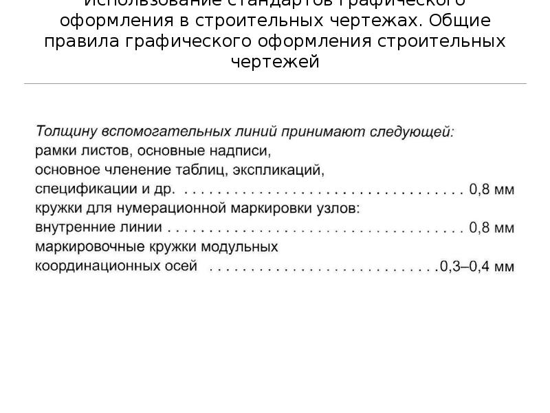 Порядок чтения строительных чертежей