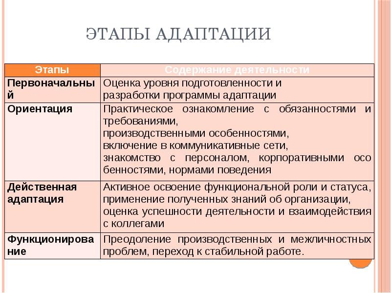 План адаптации маркетолога пример