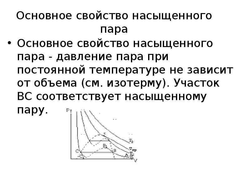 Насыщенный пар при постоянной температуре