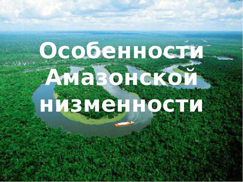 Амазонская низменность характеристика по плану