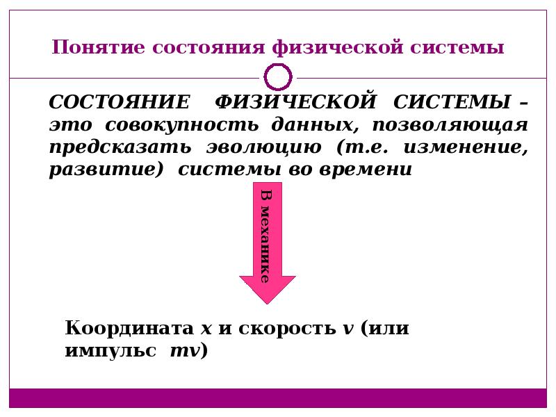 Слово увеличение. Понятие состояние. Понятие состояния системы. Понятие о системе физика. Понятие состояния в классической механике.