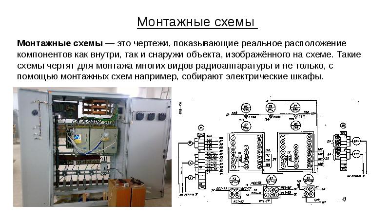 Виды схем монтажных