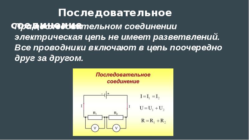 Соединения проводников 10 класс презентация