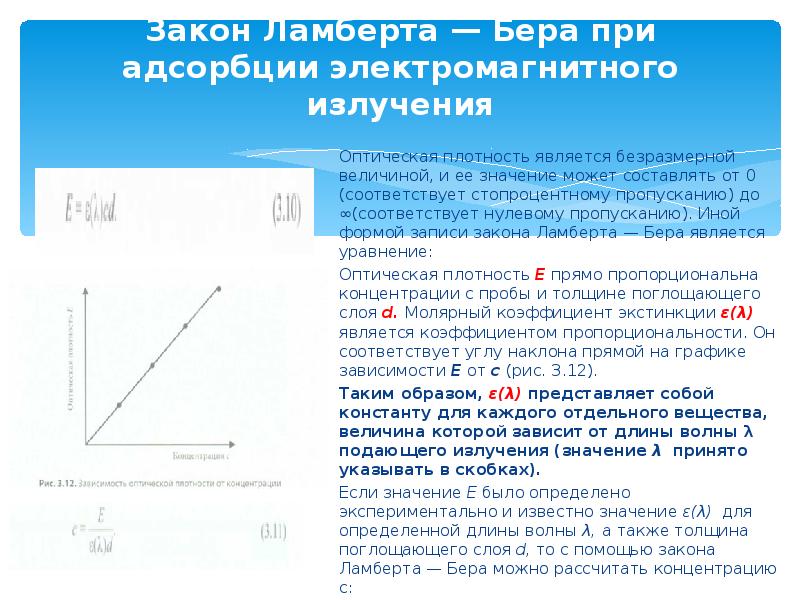 От чего зависит оптическая плотность