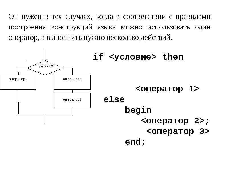 Программирование разветвляющихся алгоритмов презентация