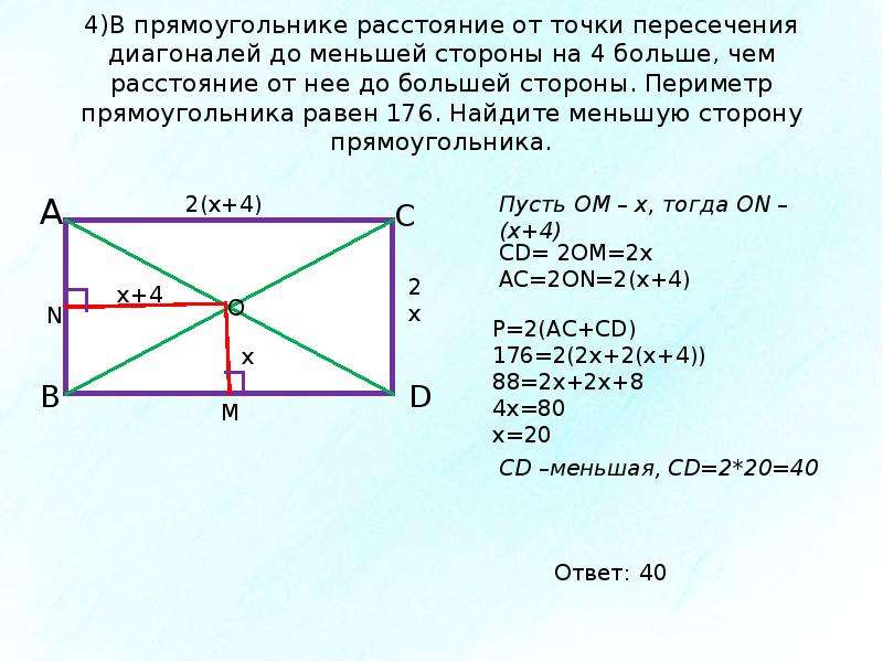 Даны 3 прямоугольника. Т1чка пересечения 3и141на2и прям1у4120ника. Точка пересечения диагоналей прямоугольника. Меньшая сторона прямоугольника. Пересечение диагоналей прямоугольника.