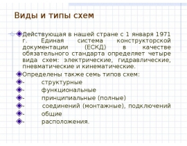 Виды и типы схем