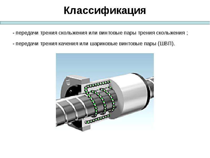 Передача винт гайка презентация