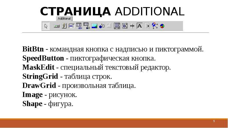 Свойство которое отвечает за рисунок на кнопке bitbtn