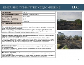 Emea She Committee. Возгорание сухой травы на 2 участке «ОдессаЛэндКо»