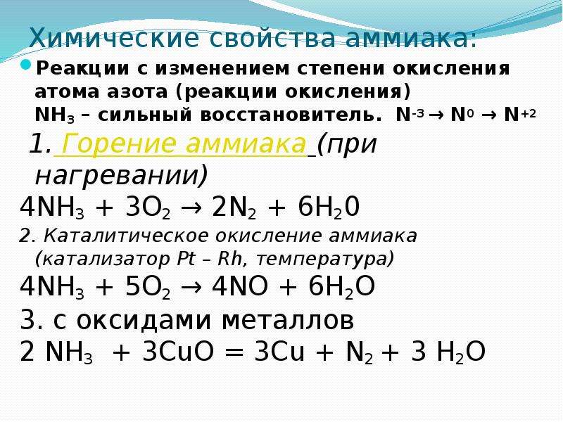 Получение аммиака презентация 11 класс