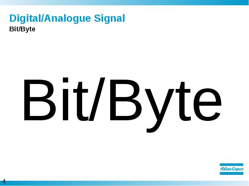 


Digital/Analogue Signal
