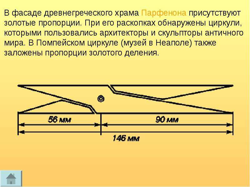 Золотое сечение гармоничная пропорция проект