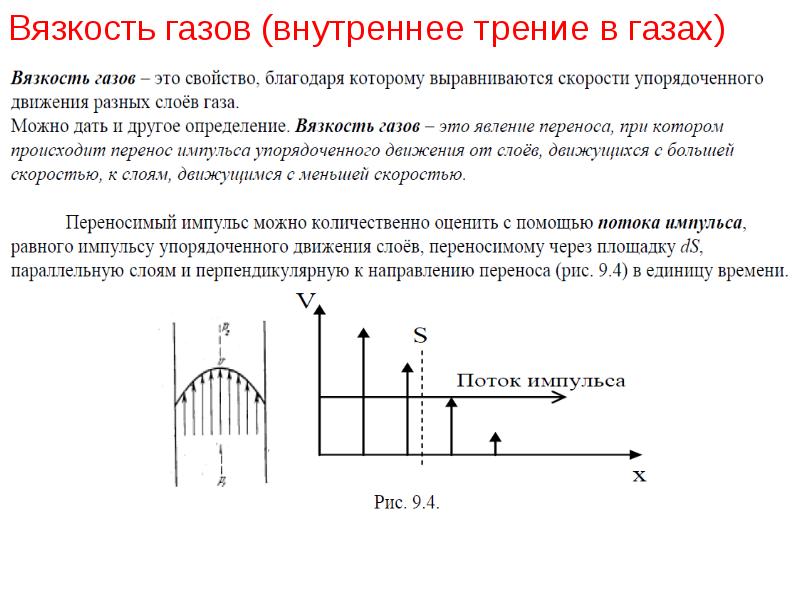 Трение газов. Перенос импульса направленного движения. Перенос импульса вязкость. Явление переноса в газах внутреннее трение. Явление переноса вязкость.