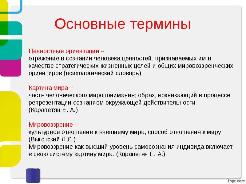 Современные ориентиры