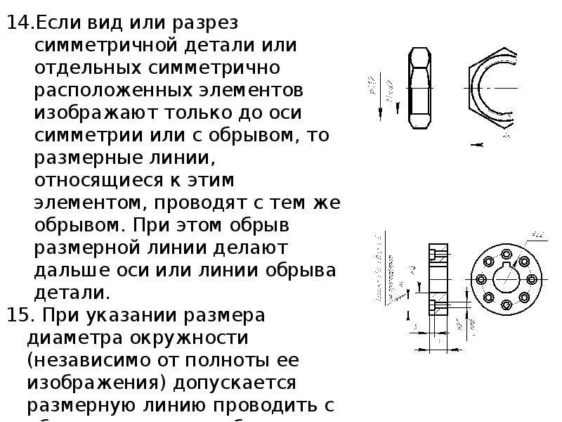 Основные правила чтения чертежей условные знаки