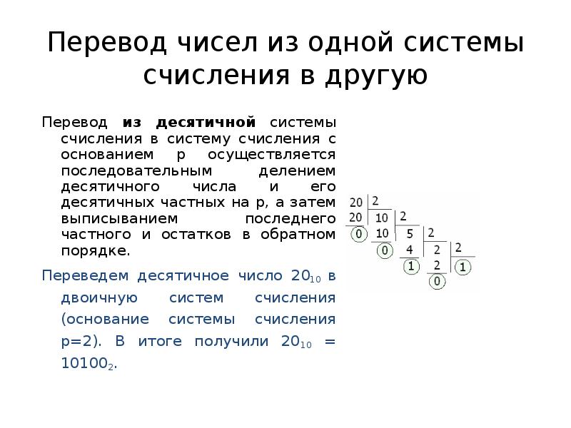 Презентация перевод чисел и двоичная арифметика 8 класс