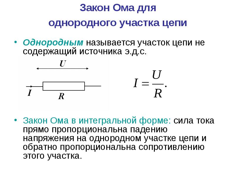 Участок цепи это