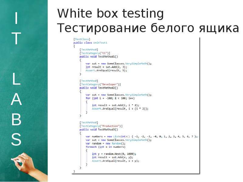 Тест белого. Тестирование белого ящика. White Box тестирование.