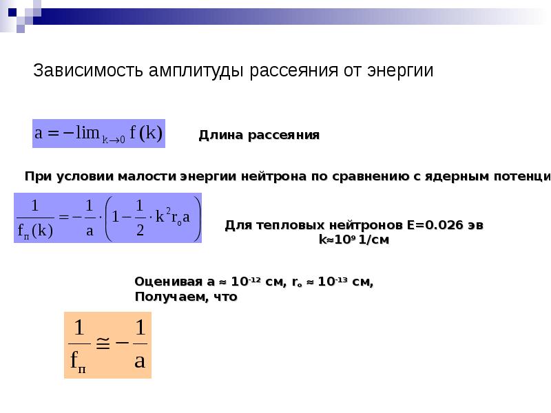 Амплитуда зависимость