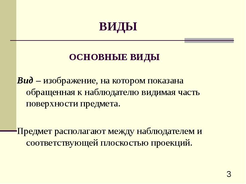 Изображение обращенной к наблюдателю видимой части предмета это