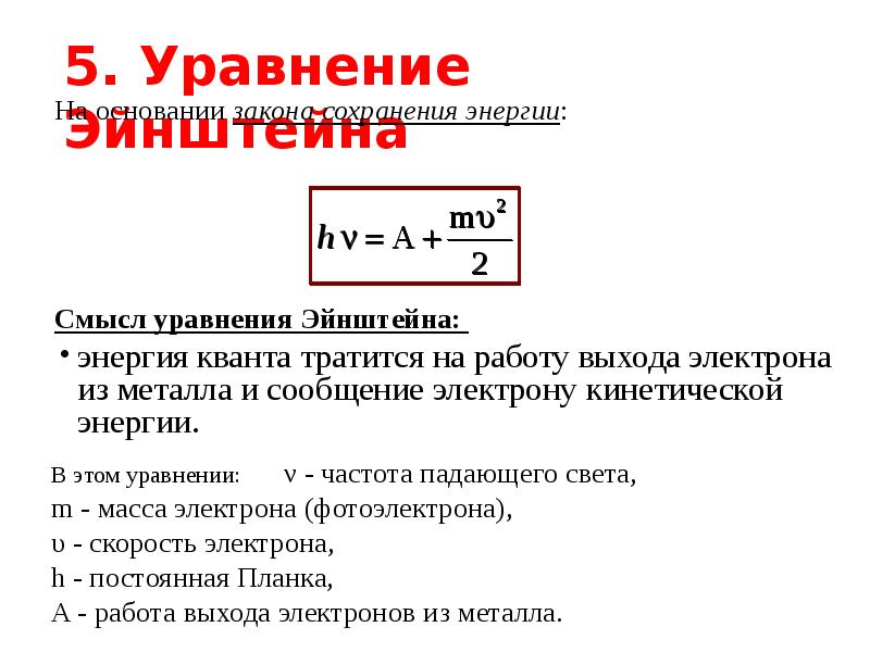 Интенсивность фотоэффекта