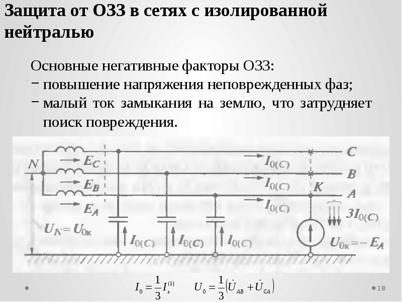 Компенсация тока замыкания на землю. Защита от однофазных замыканий на землю. Защита от замыканий на землю в Эл сетях. Замыкание на землю в сети с изолированной нейтралью. Кз в сетях с изолированной нейтралью.