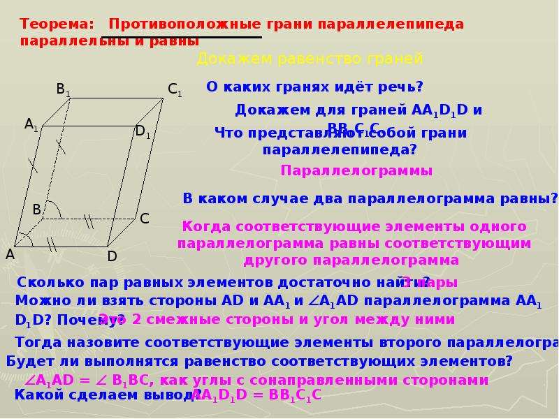 Как найти грани параллелепипеда