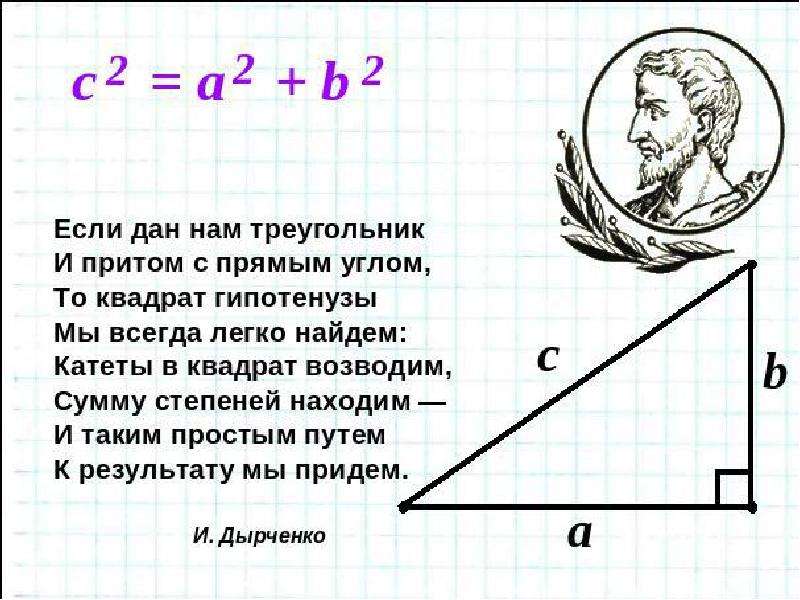 Проект по теореме пифагора 8 класс