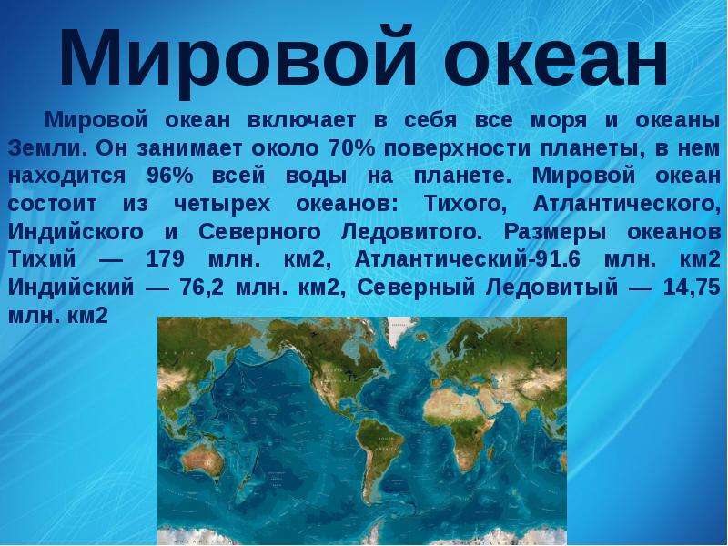 Проект мировой океан 5 класс