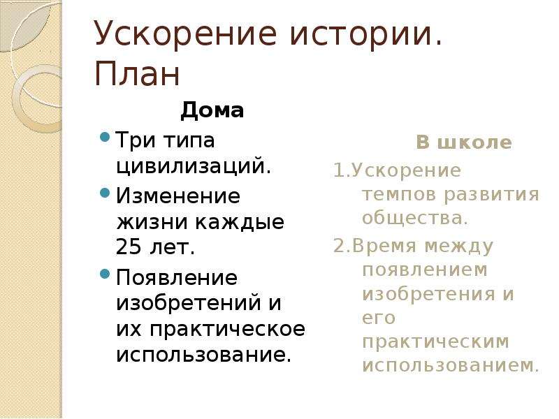 План текста средний класс