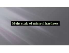 Mohs scale of mineral hardness