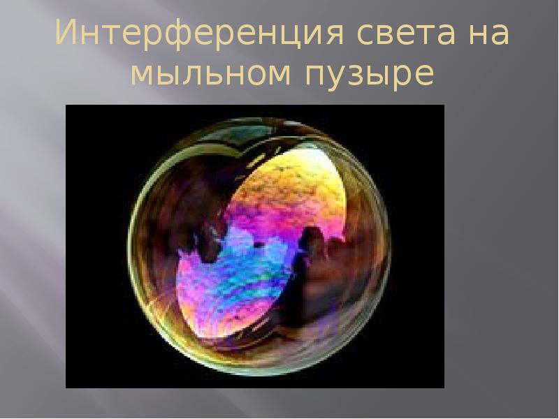 Интерференция света презентация