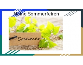 Meine sommerfeiren