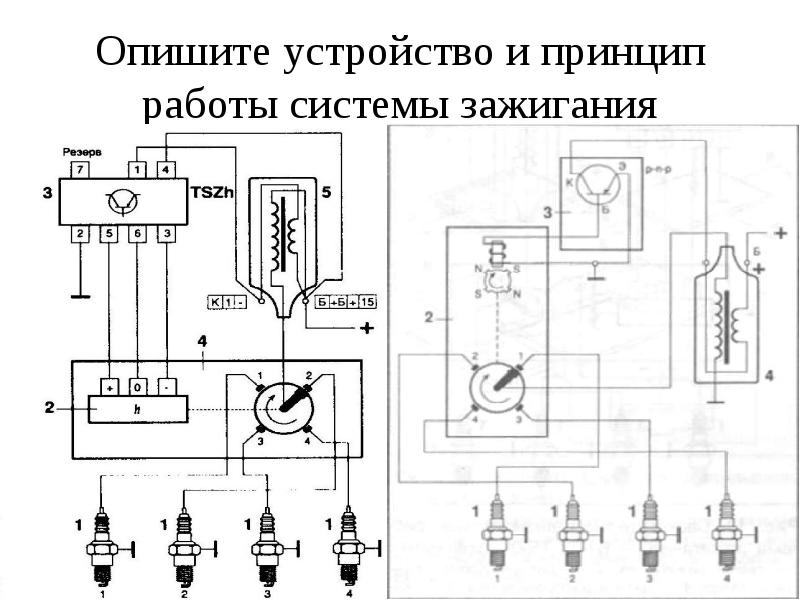 Бесконтактная схема системы зажигания