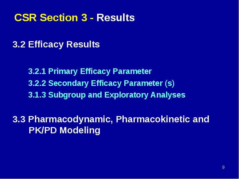 Results section