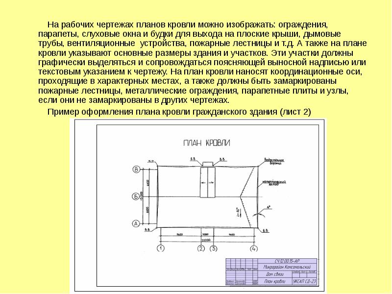 План это черчение