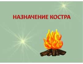 Назначение костра. Виды костров