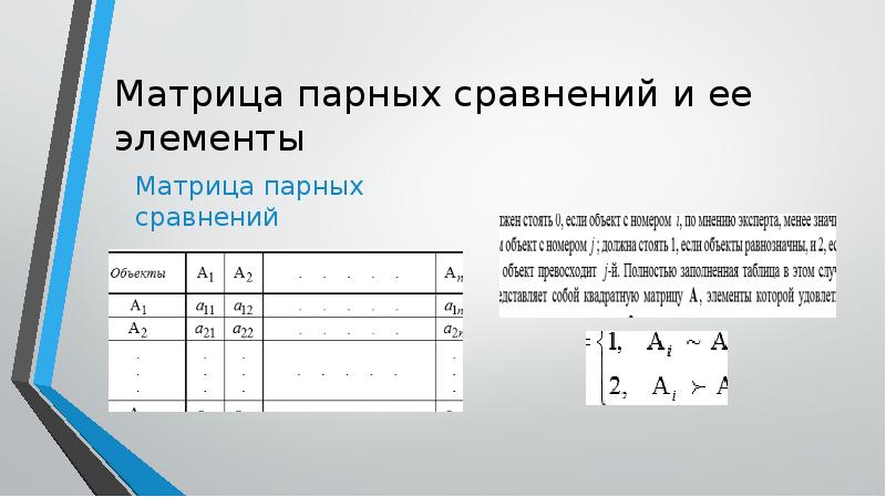 Сравнивающие элементы