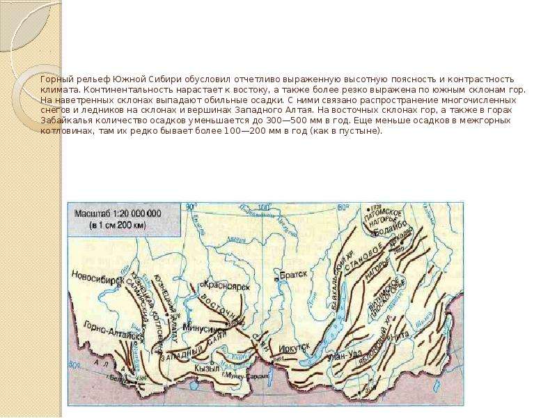 Горы южной сибири характеристика по плану
