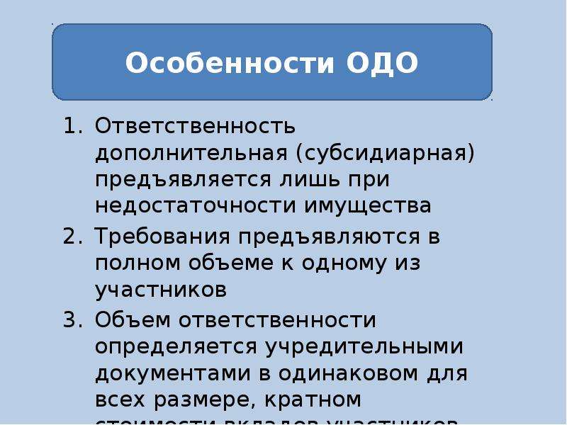 Объем ответственности. Субсидиарная ответственность организационно правовая форма. Субсидиарная ответственность ОПФ. Объем обязанностей.