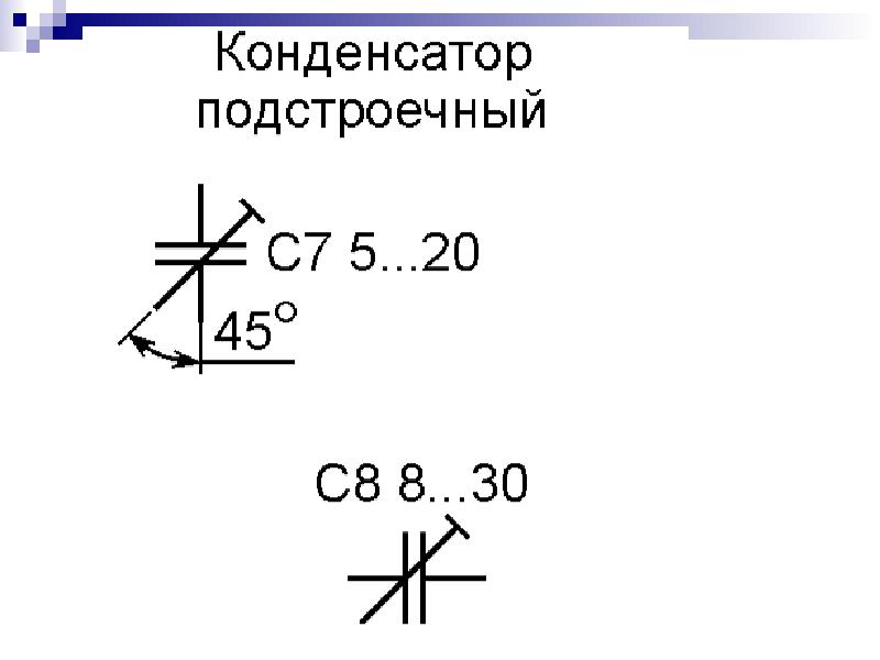 Идеальный конденсатор схема