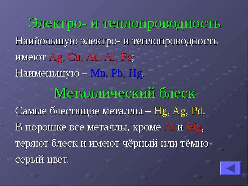 Металлы имеют. Электро и теплопроводность металлов. Наибольшую электро и теплопроводность имеет металл. Металлы имеющие высокую теплопроводность. Электро и теплопроводность неметаллов.