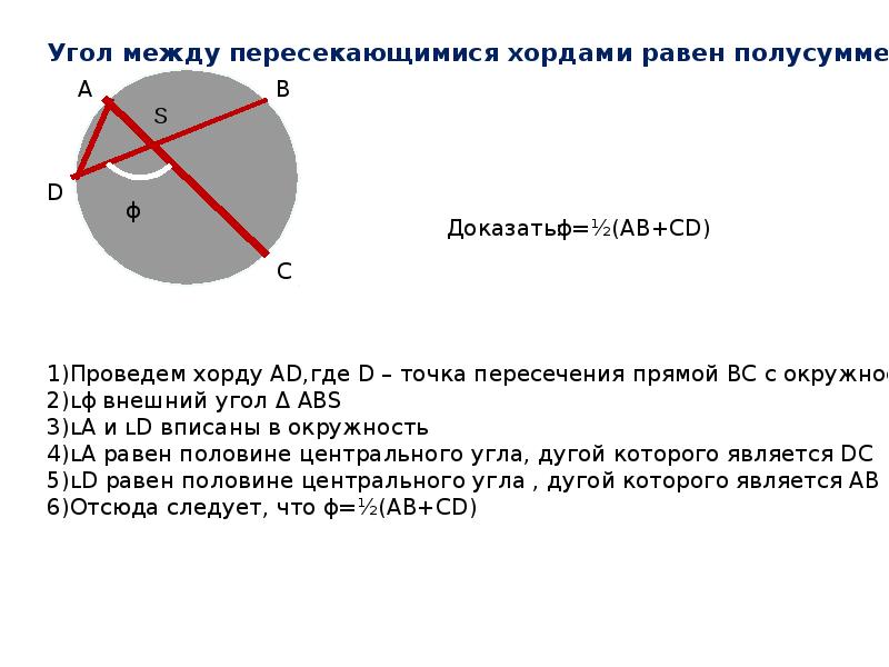 Отрезок на окружности 4