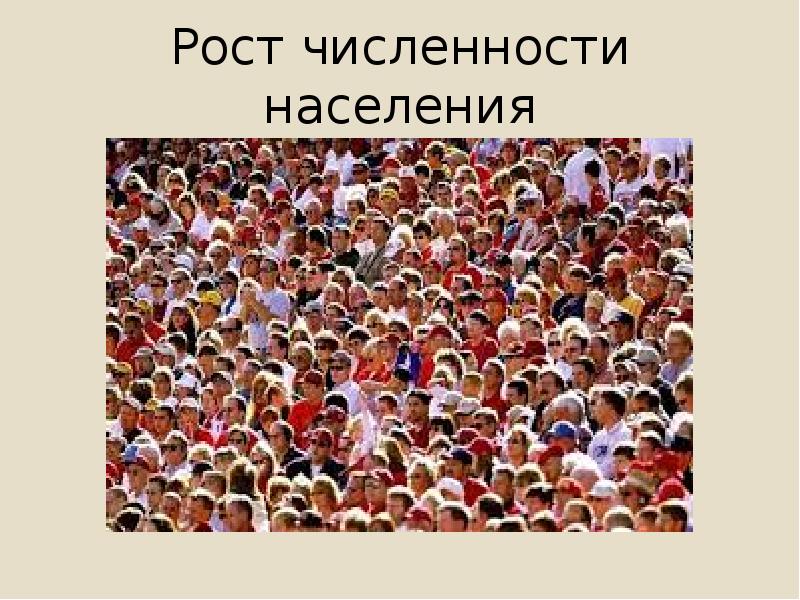 Рост численности населения земли